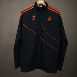 Adidas Olympique de Marseille OM UEFA Europa League Track Jacket Navy Orange