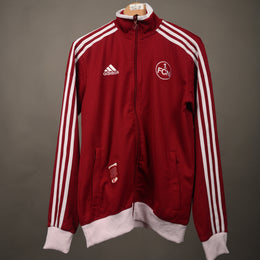 Adidas FC Nürnberg FCN Track Jacket Burgundy Maroon Full Zip Football Mens